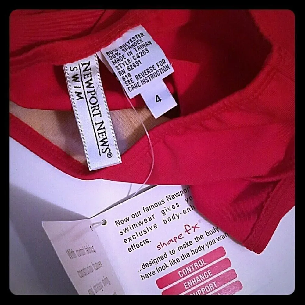 NWT NEWPORT NEWS HIGH WAIST SWIM BOTTOMS Size 4 NEW